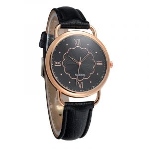  Noblag Luxury Black Watches For Women Black Strap Dial 40mm