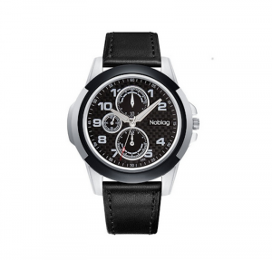 Noblag Luxury Sports Watches For Men & Women Black Strap Black Dial 46mm