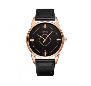 Noblag Luxury Black Watches For Men & Women Black Strap