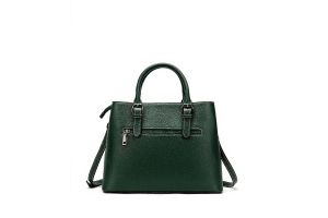 Noblag Luxury Top Layer Leather Tote Handbag For Women Green