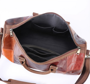  Noblag Luxury Duffel Bag Mens Large Colorful Leather Bag, Weekender Overnighter Travel Bag
