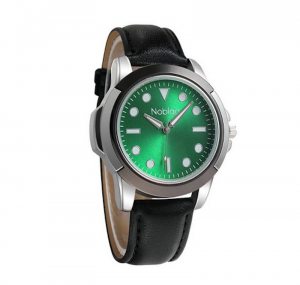 Noblag Luxury Sports Men's Watches Green Dial Black Leather strap 50mm