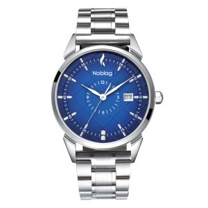 The N-Classic De Noblag Luxury Men's Blue Dial Watches Stainless Steel Case 38mm