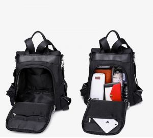 Noblag Luxury Waterproof Medium Women's Backpacks Travel Bag Black