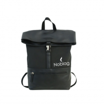 Noblag Luxury Daypack Backpack  Roll-Top Closure Black 24L Pack