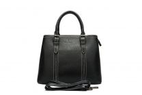 Noblag Luxury Top Layer Leather Tote Handbag For Women  Black