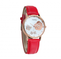 Noblag Mademoiselle Luxury Designer Watches For Women Dial Red Strap 38mm