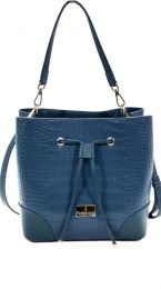 Lovitt Medium Bucket Bags For Women De Noblag Luxury Genuine Leather Sky Blue Bags