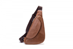 Noblag Luxury Leather Messenger Bag Crossbody Shoulder Brown Sling Bag For Men