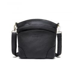 Noblag Luxury Genuine Small Leather Women Crossbody Shoulder Bag Black