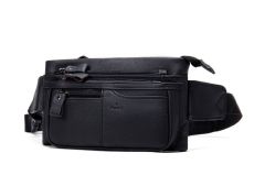 Noblag Luxury  Large Black Sling Bag Fanny Pack Shoulder Crossbody Bag For Men 
