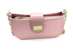 Lovitt Soft Pink Luxury Women's Shoulder Bags De Noblag Leather Crocodile Pattern