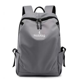 Noblag Luxury Grey Waterproof Daily Travel Backpack with Laptop Sleeves