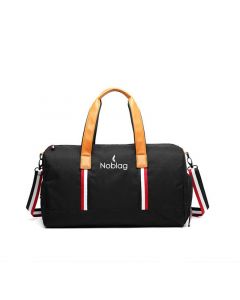 Noblag Luxury Black Weekender Duffel Duffel Bag With Shoe Compartment Gym Bag