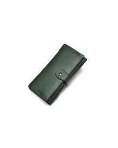 Noblag Luxury Green Leather Women Wallet Wristlet 