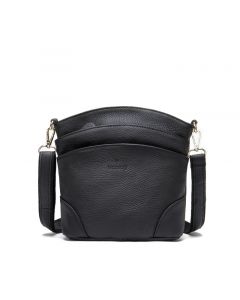 Noblag Luxury Genuine Small Leather Women Crossbody Shoulder Bag Black