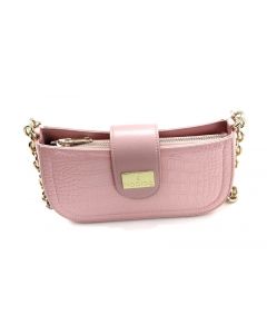 Lovitt Soft Pink Luxury Women's Shoulder Bags De Noblag Leather Crocodile Pattern