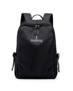 Noblag Luxury Waterproof Black Laptop Backpack Business School Daily Bag 